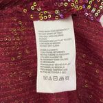 Free People  NWOTS Red Sequin Shirtee Button Down Burgundy Maroon Top size XS Photo 7