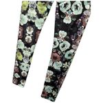 H & M Floral Stretch Yoga Full Workout Casual Lounge Leggings Black S Photo 6