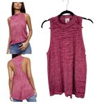 Free People  We the Free Brisbane Muscle Pink Burnout Sleeveless Tank Small Photo 1