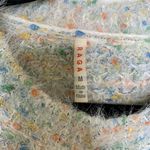 Raga Anthropologie  Textured Boucle Sweater Crew Neck Sz Medium Cream Pastels Photo 3