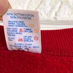 Vintage made in USA Jerzees custom studded sweatshirt‎ women’s size XL Red Photo 4