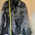 Notations  Animal Print Reversible LS Women’s Button Down Jacket Blazer Sz XL Photo 8