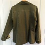 The Territory Ahead  Olive Green Stretch Cotton Utility Jacket Shacket Size M Photo 3