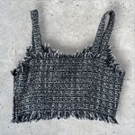 Anthropologie x Mare Mare Tweed Tank Top Vest Blouse Black White Sz S Photo 2