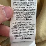 Ganni  Long Sleeve Smocked Dress  Light Brown Snakeskin Print Size 38 Us Size 6 Photo 9