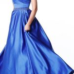Sherri Hill Blue Ball Gown Photo 0