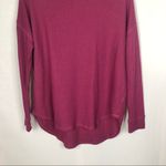 Chaser Waffle Knit Purple Thermal Hooded Sweatshirt S Photo 7