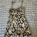 Realisation Par The Devon Floral Ruffle Silk Mini Dress Photo 3