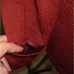 prAna NWT New Womens S Waffle Knit Wool Top Rhubarb Red Orange 1/2 Zip Thumbhole Photo 7