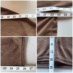 Nasty Gal brown ribbed hoodie pullover cropped grunge retro granola girl US 16 Photo 4