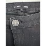 Almost Famous  Flare Leggings High Waist Black Denim Jeans Size 11 Y2K Boot Retro Photo 3