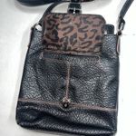 Nine West Crossbody Purse Bag Black Faux Leather Pebbled Womens Ladies Photo 2