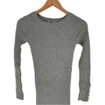 ST Studio Off Shoulder Rib Midi Dress in Light Grey Melange size XS Bodycon NWT Gray Photo 1