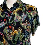 Philosophy Short-Sleeve Jungle Theme Shirt with Cheetahs | Size XS | EUC Photo 2
