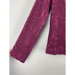 CAbi 128 Frolic Blazer Jacket in Plumberry Lace Overlay Office Womens Size 8 Photo 1