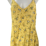 Reformation Marlowe Felicity Floral Yellow Sleeveless Mini Cami Slip Dress Sz L Photo 0