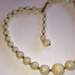 Germany Vintage Off White Beaded Boho Retro Choker Necklace Photo 4