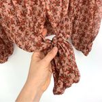 Bardot Cyrus Long Sleeve Smocked Blouse Rose Bloom S? Photo 11