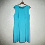 Diane Von Furstenberg  Carrie Sleeveless Sheath Dress Teal Green Blue Size 12 Photo 1