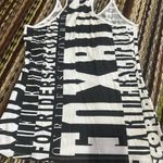 Fox Black and White Graphic Tank Top Photo 4