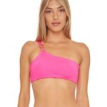 Trina Turk Monaco Chain Bikini Bandeau Top & Hipster Bottom Pitaya Pink 6/4 NWT Photo 4
