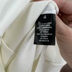 Marie Saint Pierre Ashes Dress Size 4 Asymmetrical Fine Scuba Mini Dress Pockets White Photo 10