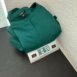 Talbots  Green Long Sleeve Lace Panel Round Neck Button Front Tunic Top Size 3XP Photo 12