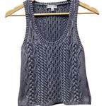 Miou Muse cable knit tank. Size Small Gray Photo 2