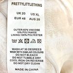 Pretty Little Thing Off Shoulder Yellow Paisley Tile Print Bardot Maxi Dress US XL Photo 9