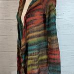 Live and let live Womens Size M Open Front 3/4 Sleeve Hooded Cardigan Sweater Photo 1