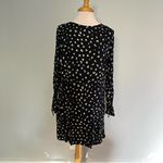 H&M  Navy Blue Yellow White Long Sleeve Floral Dress Size 12 Photo 1