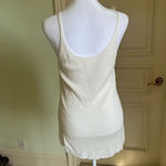 Scoop Neck Knit Sweater Tank Top Tunic in White Size Large Photo 5