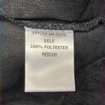 aeon Beautiful Black and Gold Metallic Blouse with Front Belt Photo 7