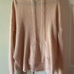 Rue 21 Light Pink Knit Hooded Sweater Photo 0