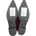 L'Agence L’AGENCE Velvet Pointed Toe Oxfords in Burgundy Size 6 Photo 9