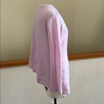 Minnie Rose  Soft Blush almost lavender knit cashmere open cardigan size large Photo 5