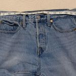 Levi Strauss & CO. Levi's Strauss Premium Mid Rise Button Fly Wedge Raw Hem Ankle Denim Jeans Photo 7