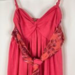 Free People | Dark Coral Pink Smocked LAYER Coverup/Dress Outer Layer XS Photo 1