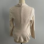Anthropologie Dolan Left Coast Collection Heathered Knit Moto Jacket- Oatmeal- Size Large Photo 5