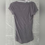 Victoria's Secret  Rhinestone Heather Gray Logo Glitter Heart Vneck SS Shirt XS Photo 1