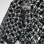 Anthropologie Sachin & Babi Black Mesh Floral
Embroidered Moto Jacket Size XS Photo 5