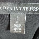 A pea in the pod black vneck maternity midi dress size small Photo 4