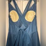 Anthropologie Hitherto Zaria Saphire Dress | 6 Blue Photo 6