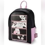 RARE iiii FourEyes x Based Kawaii Four Panel Hentai Black Pink Mini Backpack Photo 1