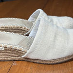 UGG  Palma Ivory Espadrille Wedge Mules Womens 8 SN 1653 Sandals Clogs Shearling Photo 0