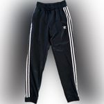 Adidas RARE  Love Revolution Embroidered Floral Black Track Pants Joggers XS EUC Photo 3