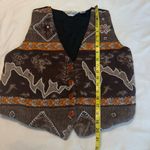 Jane Ashley Vintage  Wool Blend Vest Southwestern Women’s Size Medium Embroidered Photo 8