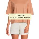 Vince Cute  peach pima cotton boxy wide sleeve t-shirt large Photo 2