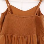 Old Navy  Linen Blend Cami Jumpsuit Wide Leg Warm Coffee Womens Granola  Size XL Photo 5