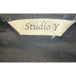 Studio Y  Polka Dot Tunic Top 3/4 Sleeve Blouse Career‎ Casual Photo 2